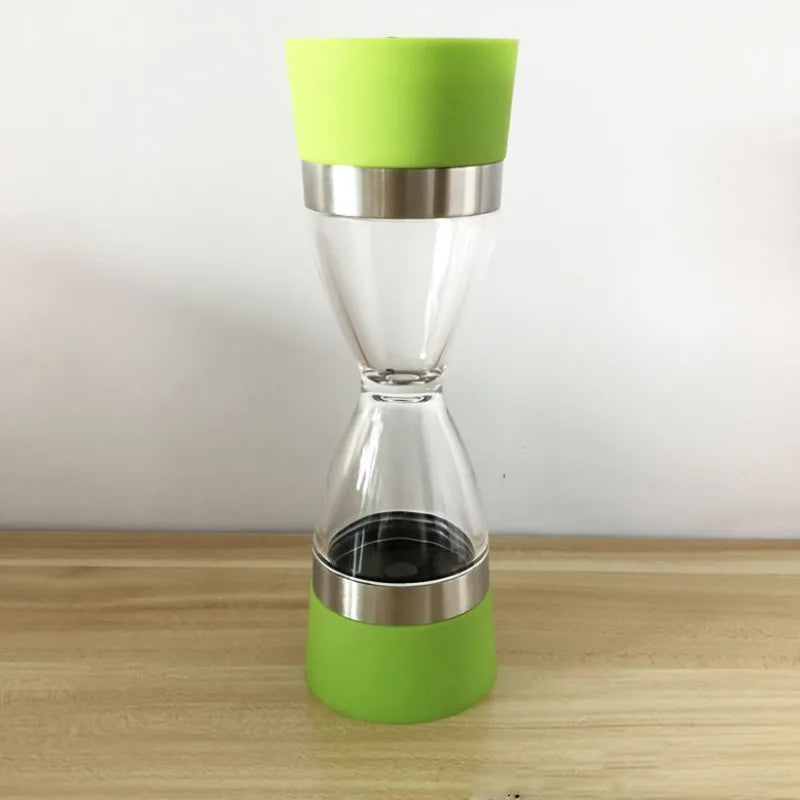 2 in 1 Hourglass Shape Manual Salt Pepper Mill Spice Grinder Pepper Shaker  Salt and Pepper Grinder Kitchen Gadgets Cooking Tool