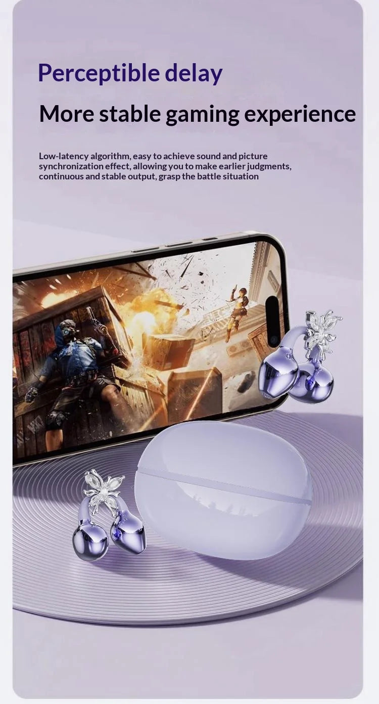 JS680 TWS Earbuds Clip Wireless Headset with Voice Control Long Battery Life-Running Sports Comfortable Earphone