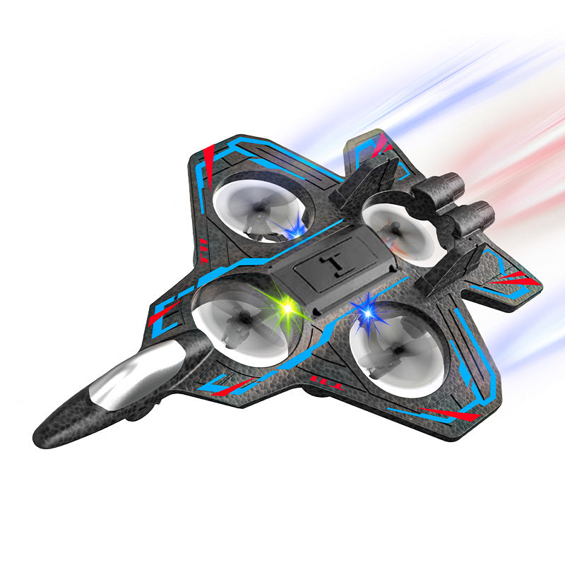 Cross-border new product remote control fighter four-channel suspension drone tumbling stunt toy foam drone