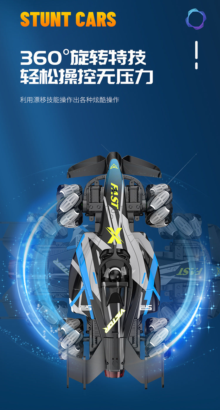 Boys 2.4g Remote Control Car Kidsren's F1 Spray Stunt Drift Racing Four-Wheel Drive High-Speed Competitive Toy Car Wholesale