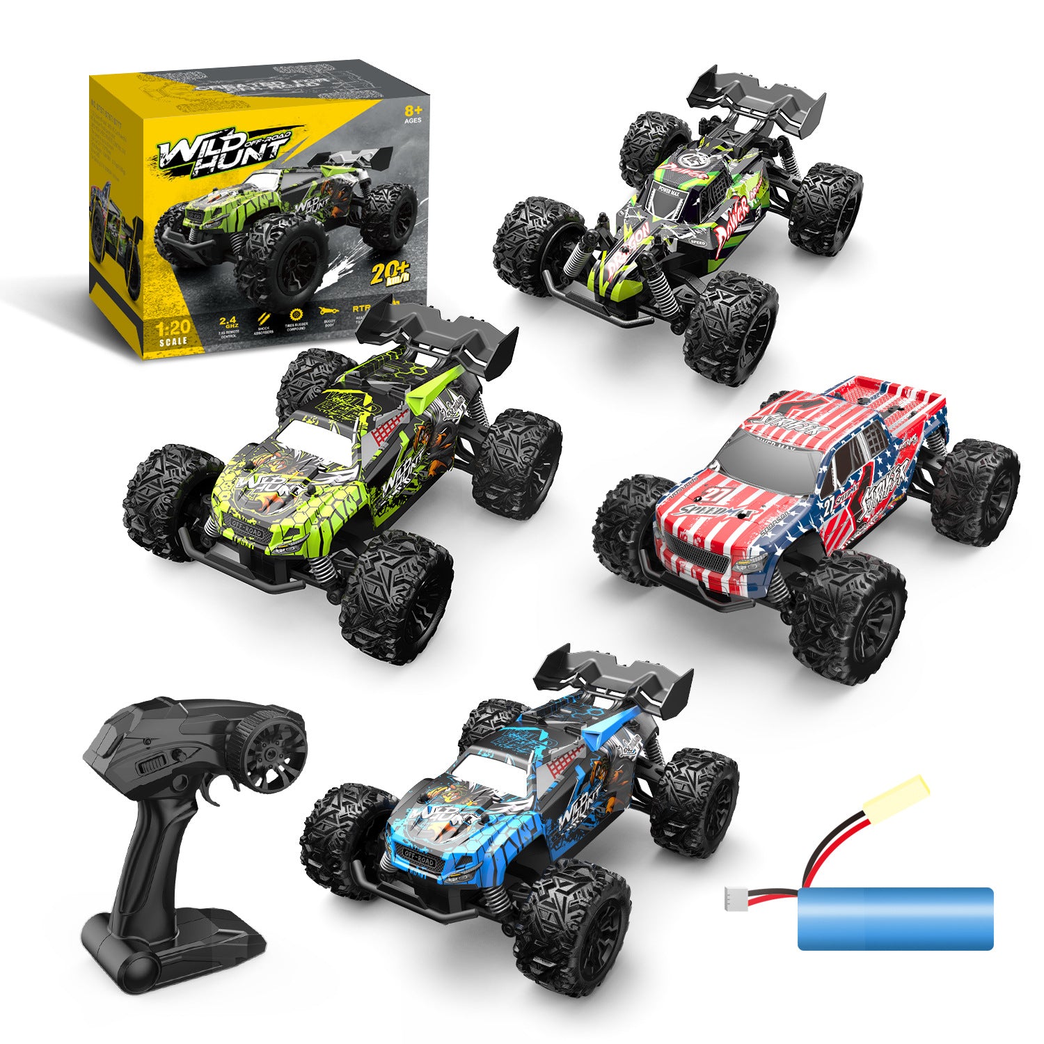 Cross-border hot 1:20 remote control off-road vehicle drift racing car climbing RCcar children's toy car 3C certification