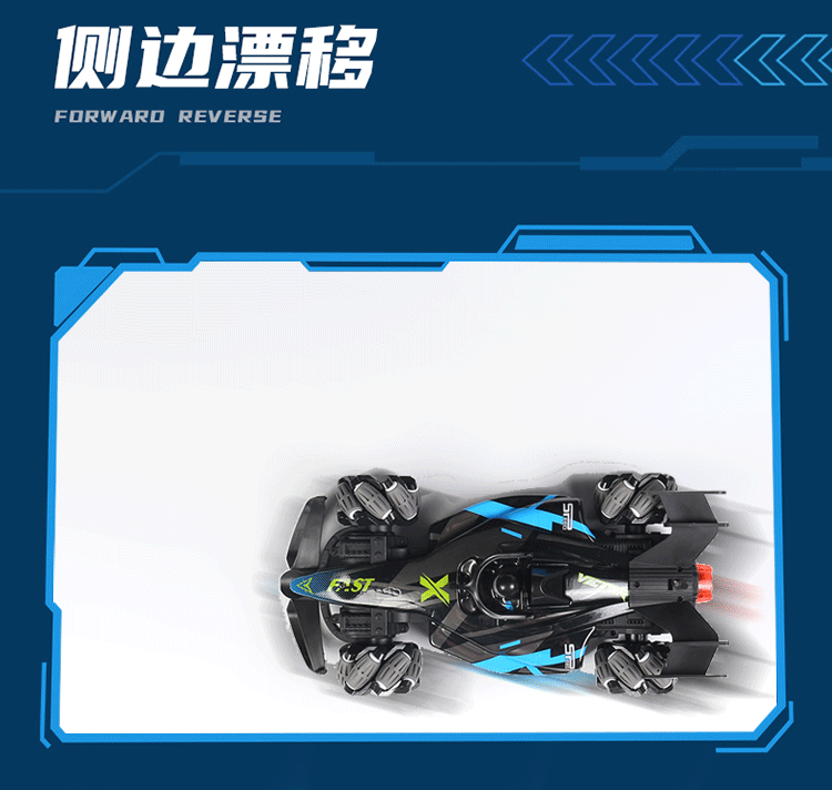 Boys 2.4g Remote Control Car Kidsren's F1 Spray Stunt Drift Racing Four-Wheel Drive High-Speed Competitive Toy Car Wholesale