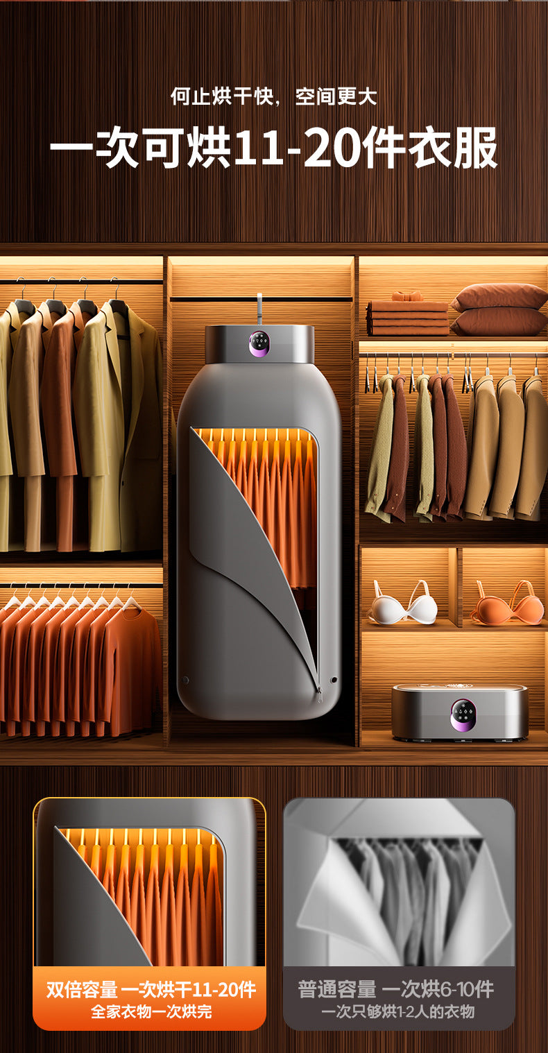 2025 New Model Small Clothes Dryer for Home Use, Dormitory, Baby, Foldable Portable Windbreaker Dryer