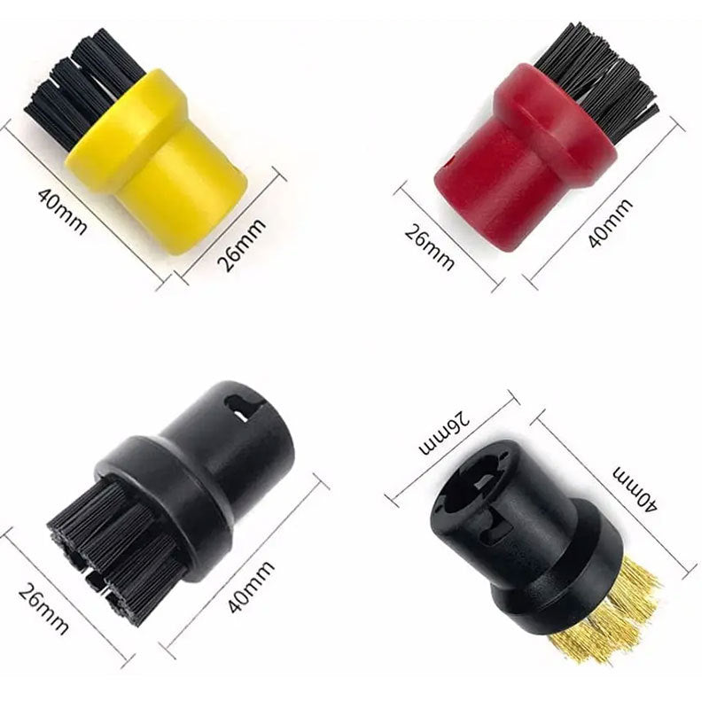 Adapt to Karche Karcher Kach Steam Cleaner SC1/2/3/4/7 Small Round Brush Mirror Brush Nozzle Accessories