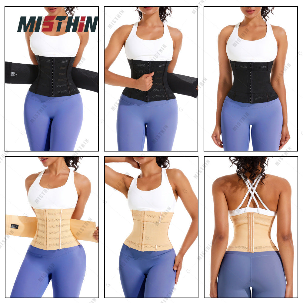 Cross-border Double-layer Strong Pressurized Abdominal Belt Sports Postpartum Waist Tight Shaping Shaping Belly Shaping Waist Seal