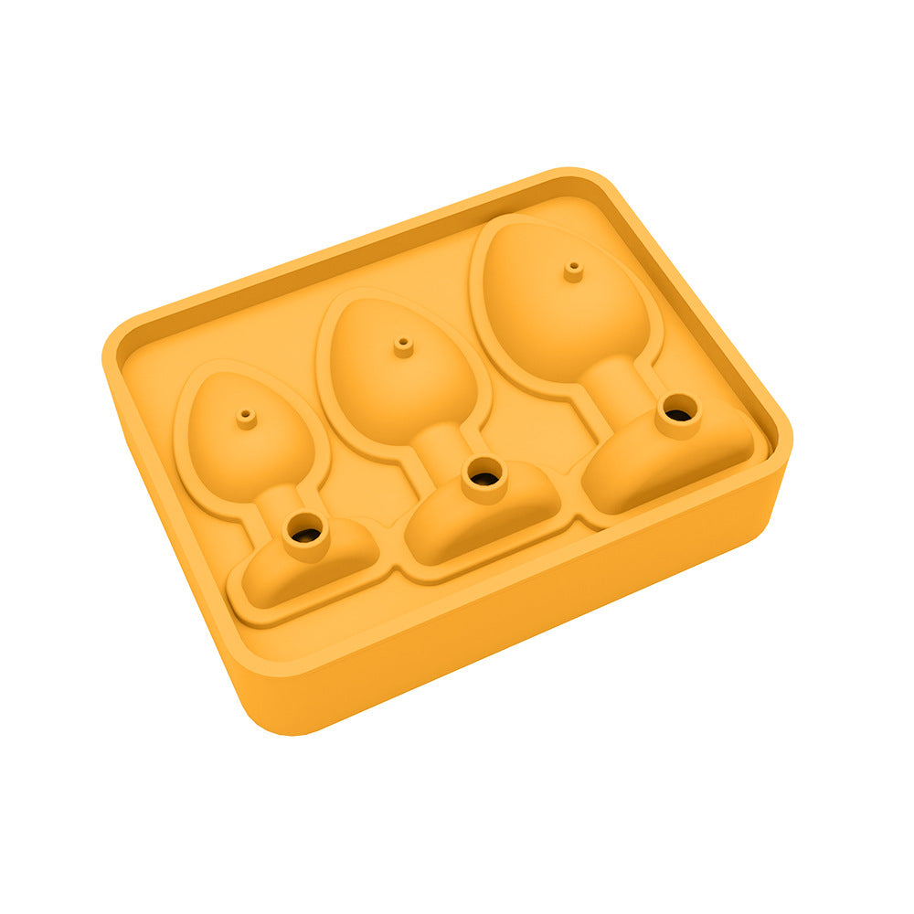 Creative Silicone Ice Tray Mold Party Whiskey Spoof Shape Mold Household Food Grade Ice Film with Funnel