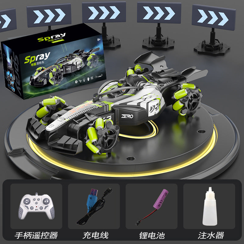 Boys 2.4g Remote Control Car Kidsren's F1 Spray Stunt Drift Racing Four-Wheel Drive High-Speed Competitive Toy Car Wholesale