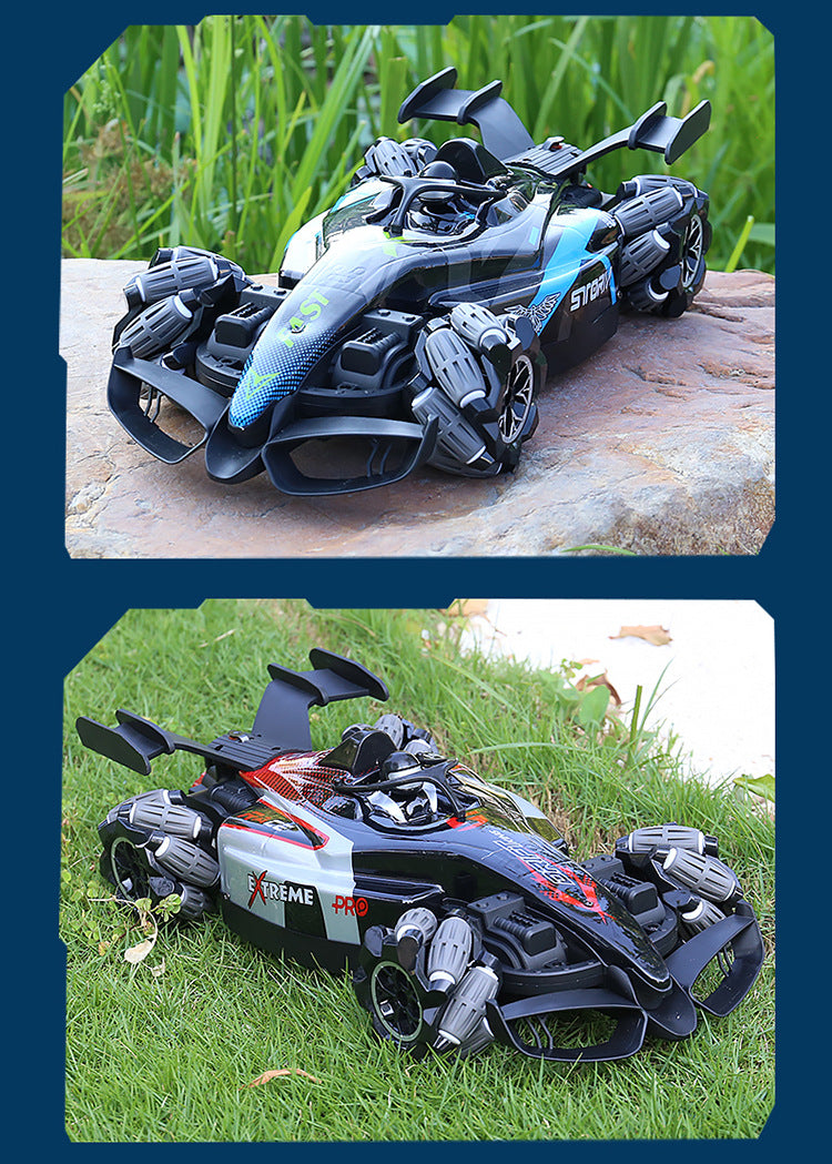 Boys 2.4g Remote Control Car Kidsren's F1 Spray Stunt Drift Racing Four-Wheel Drive High-Speed Competitive Toy Car Wholesale