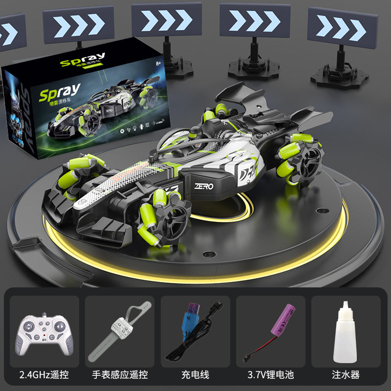 Boys 2.4g Remote Control Car Kidsren's F1 Spray Stunt Drift Racing Four-Wheel Drive High-Speed Competitive Toy Car Wholesale