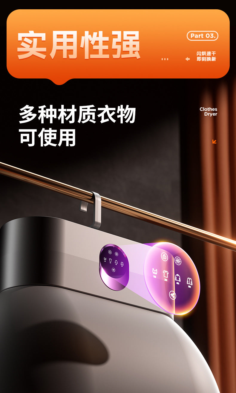 2025 New Model Small Clothes Dryer for Home Use, Dormitory, Baby, Foldable Portable Windbreaker Dryer