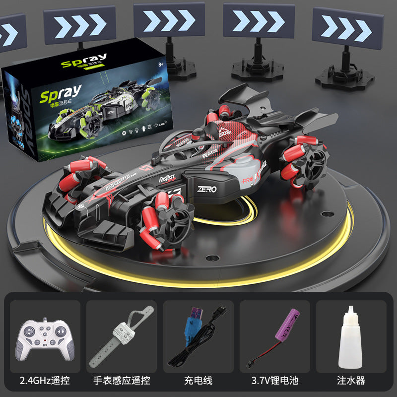 Boys 2.4g Remote Control Car Kidsren's F1 Spray Stunt Drift Racing Four-Wheel Drive High-Speed Competitive Toy Car Wholesale