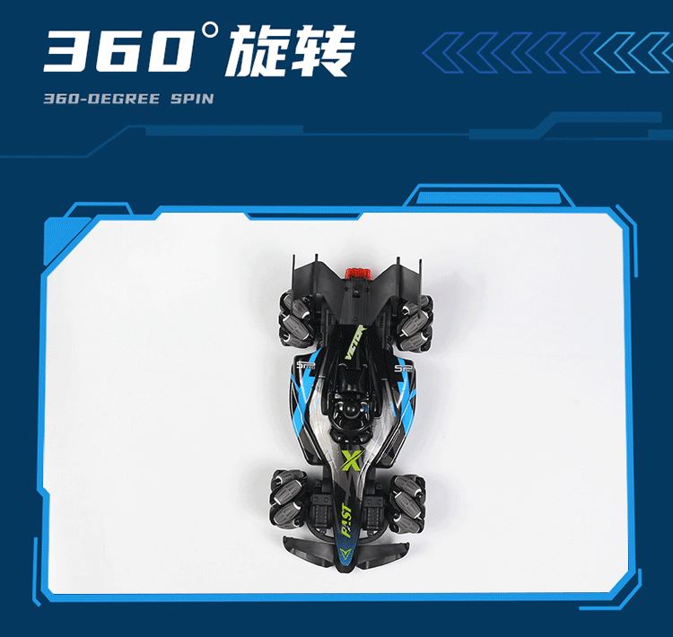 Boys 2.4g Remote Control Car Kidsren's F1 Spray Stunt Drift Racing Four-Wheel Drive High-Speed Competitive Toy Car Wholesale
