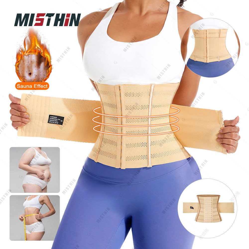 Cross-border Double-layer Strong Pressurized Abdominal Belt Sports Postpartum Waist Tight Shaping Shaping Belly Shaping Waist Seal