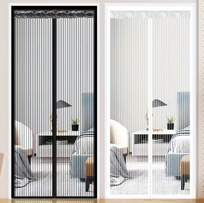Anti-mosquito Door Curtain Magnetic Velcro Summer Screen Door Window Screen Self-Absorbing Magnet Non-Punch Partition Curtain Silent Door Curtain