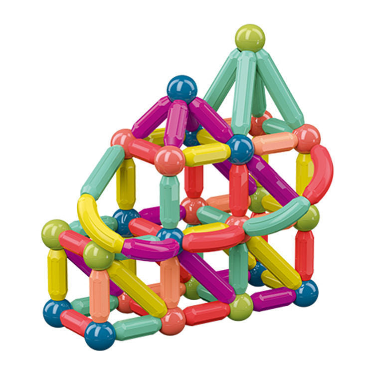 Cross-Border Magnetic Rods, Magnetic Building Blocks Toys, Kidsren's Magnetic Puzzles, Magnetic Inserts, Ever-Changing Magnetic Rods Factory