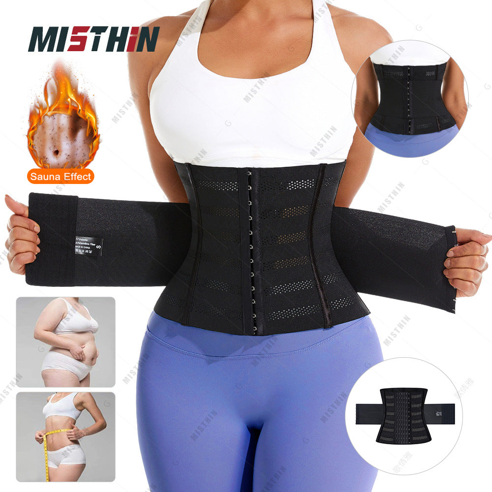 Cross-border Double-layer Strong Pressurized Abdominal Belt Sports Postpartum Waist Tight Shaping Shaping Belly Shaping Waist Seal