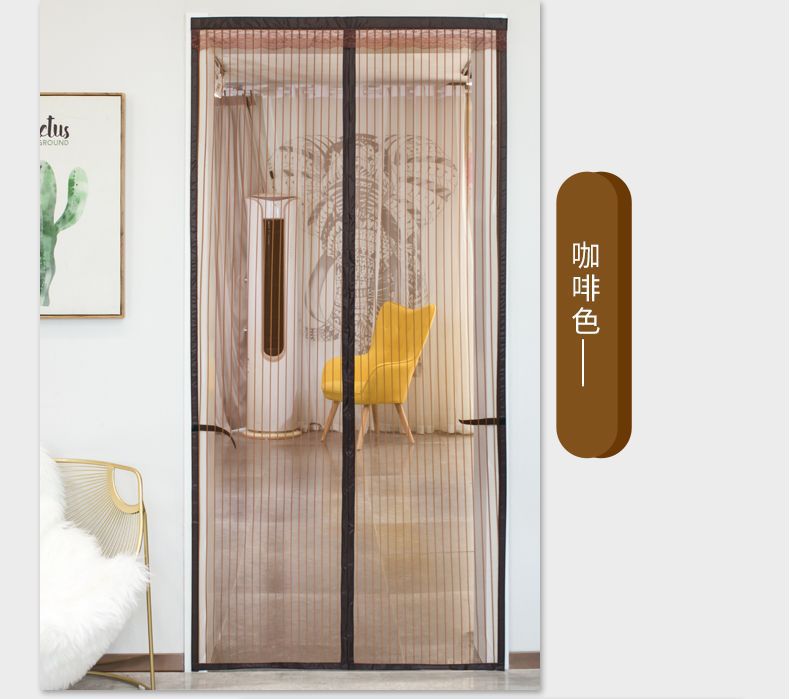 Anti-mosquito Door Curtain Magnetic Velcro Summer Screen Door Window Screen Self-Absorbing Magnet Non-Punch Partition Curtain Silent Door Curtain