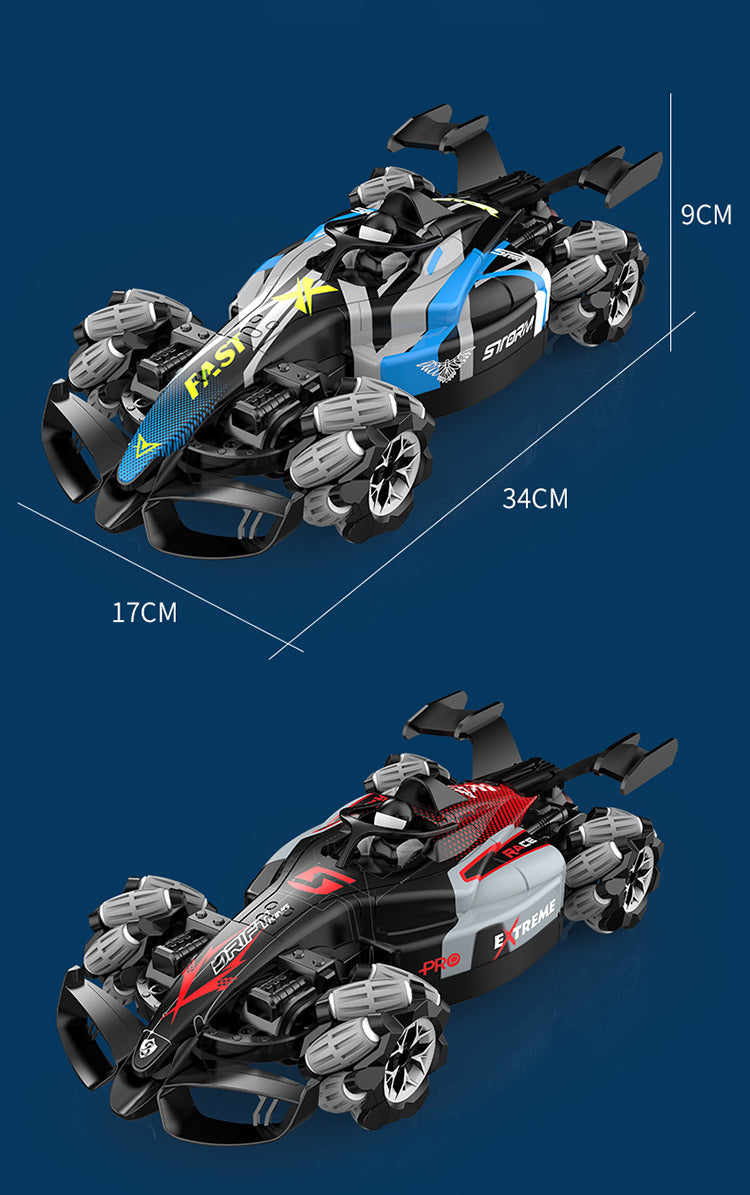 Boys 2.4g Remote Control Car Kidsren's F1 Spray Stunt Drift Racing Four-Wheel Drive High-Speed Competitive Toy Car Wholesale