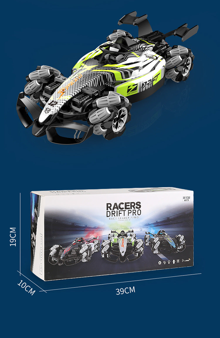 Boys 2.4g Remote Control Car Kidsren's F1 Spray Stunt Drift Racing Four-Wheel Drive High-Speed Competitive Toy Car Wholesale