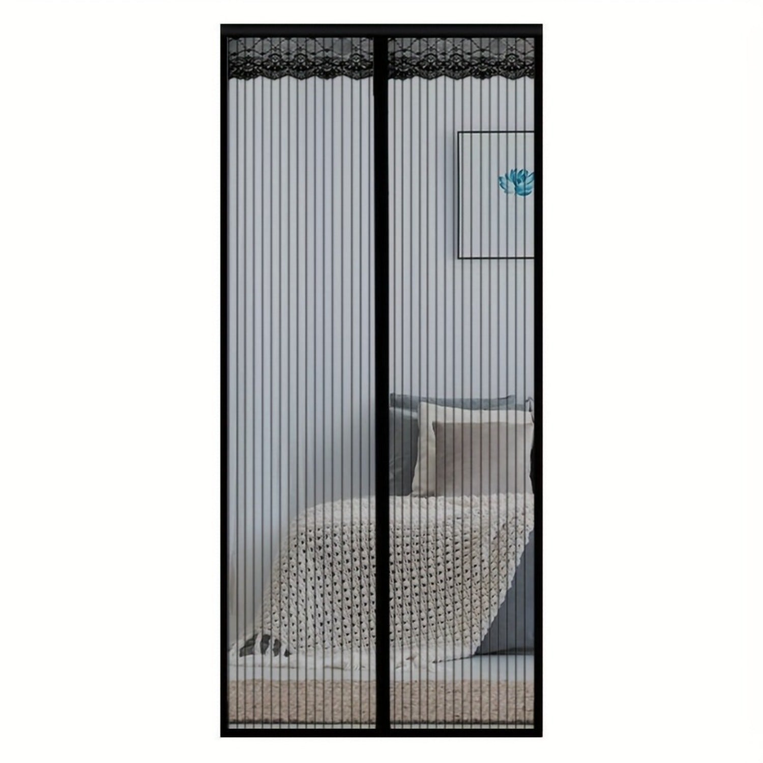 Anti-mosquito Door Curtain Magnetic Velcro Summer Screen Door Window Screen Self-Absorbing Magnet Non-Punch Partition Curtain Silent Door Curtain