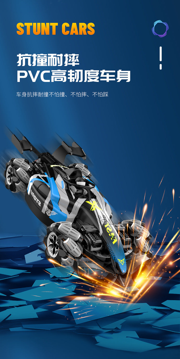 Boys 2.4g Remote Control Car Kidsren's F1 Spray Stunt Drift Racing Four-Wheel Drive High-Speed Competitive Toy Car Wholesale
