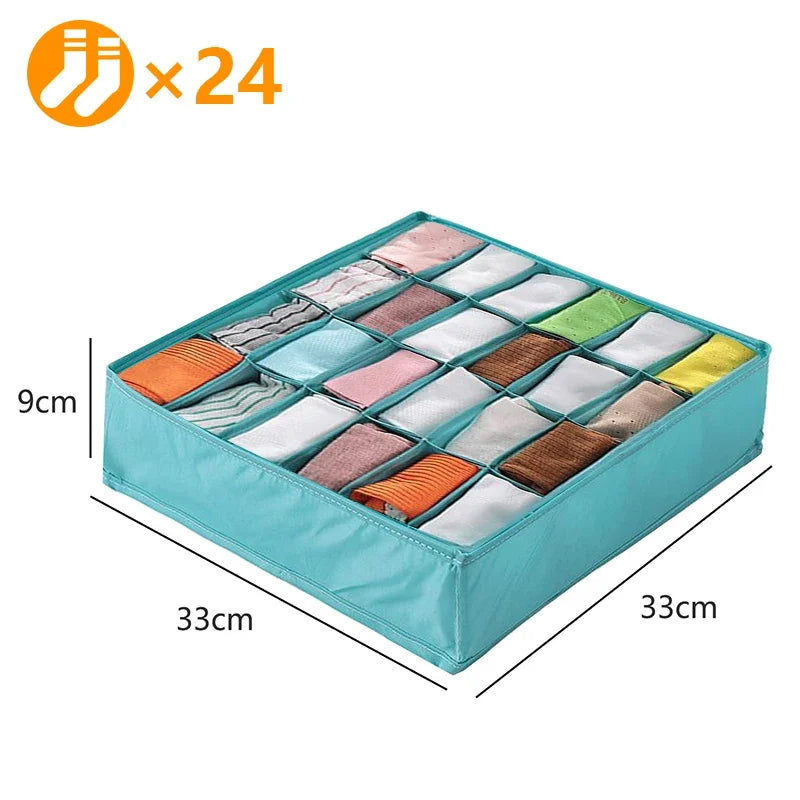 Sports Bra Underwear Organizer Storage Box Panties Socks Storage Boxes Wardrobe Clothes Organizer Cabinet Drawers Separator Box