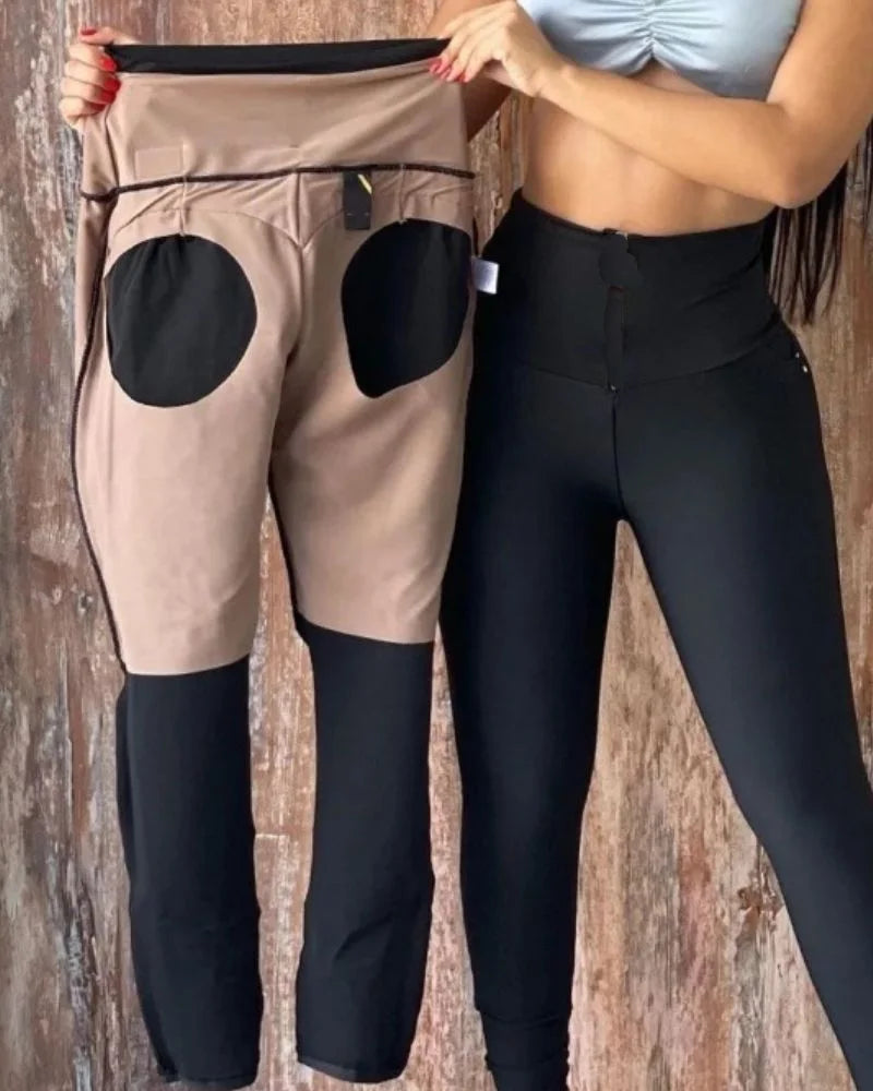 2026 Colombian Compress Pants High Waist Surgery to Reduce Abdomen Leggings Slim Fit Hip Lifter Trousers Tight Pants