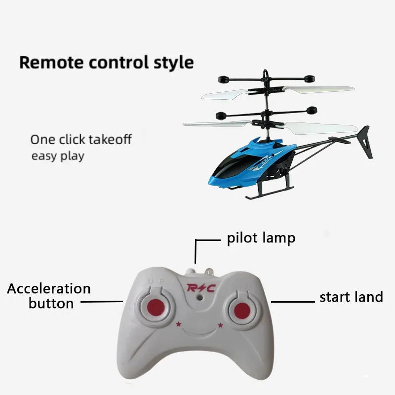 Rechargeable Mini RC Drone Remote Safe Fall-resistant RC Helicopters Drone Children Toys with Different Patterns