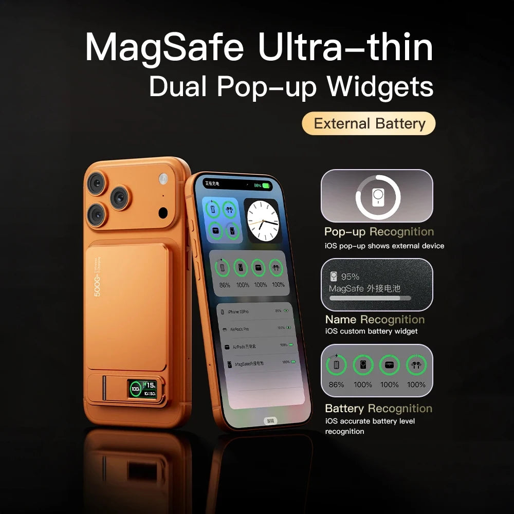 10000mAh Magnetic Power Bank for Magsafe,20W Slim Portable Wireless Charging External Battery for iPhone 17 16 15 14 13 Pro Max