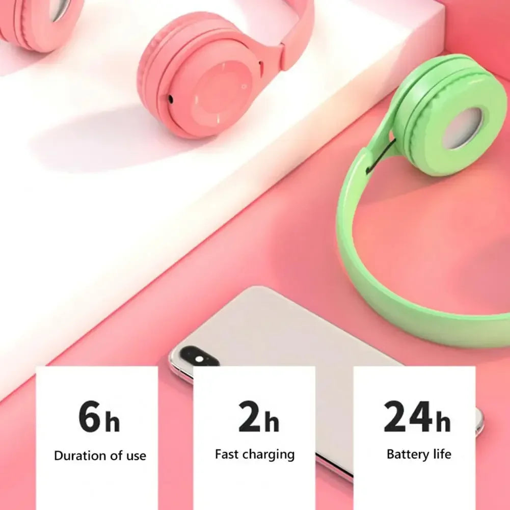 Hifi Sound Bluetooth Headphones Wireless Over-Ear Headsets with Microphone Noise Reduction Comfortable for Travel And Home Use