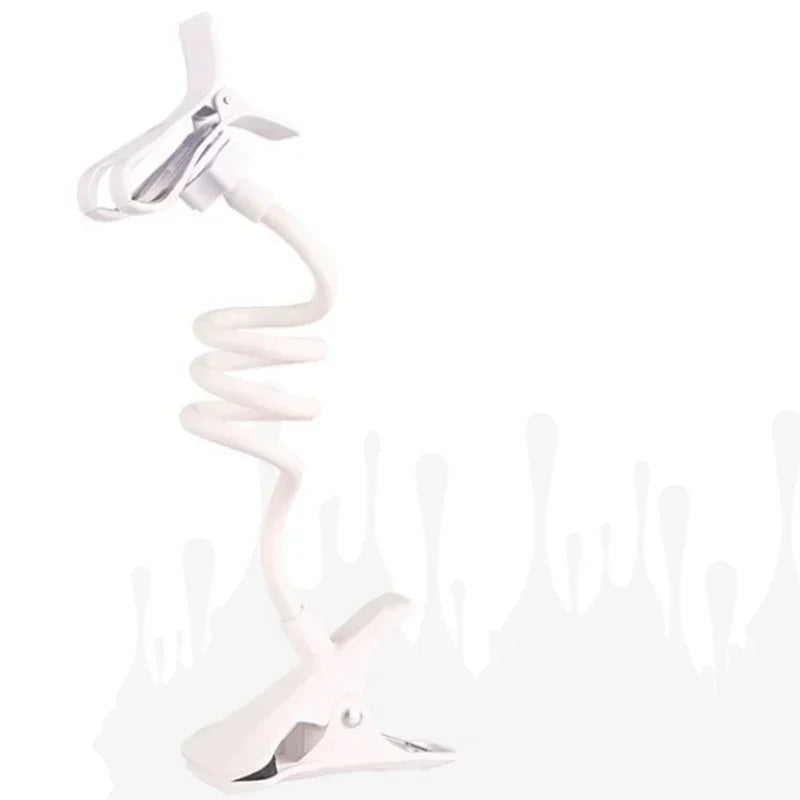 Lazy Bedside DesktopMobile Phone Clamp Bracket Flexible Long Arm Gooseneck Lazy Person Bracket With Handle Overhead Live Bracket