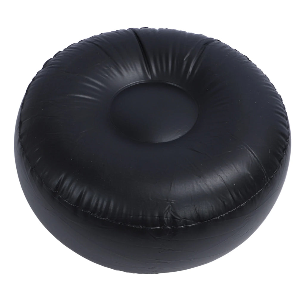 1Pc Inflatable Flocking Stool Multipurpose Lightweight Ergonomic Design Round Portable Inflatable Stool for Travel Camping