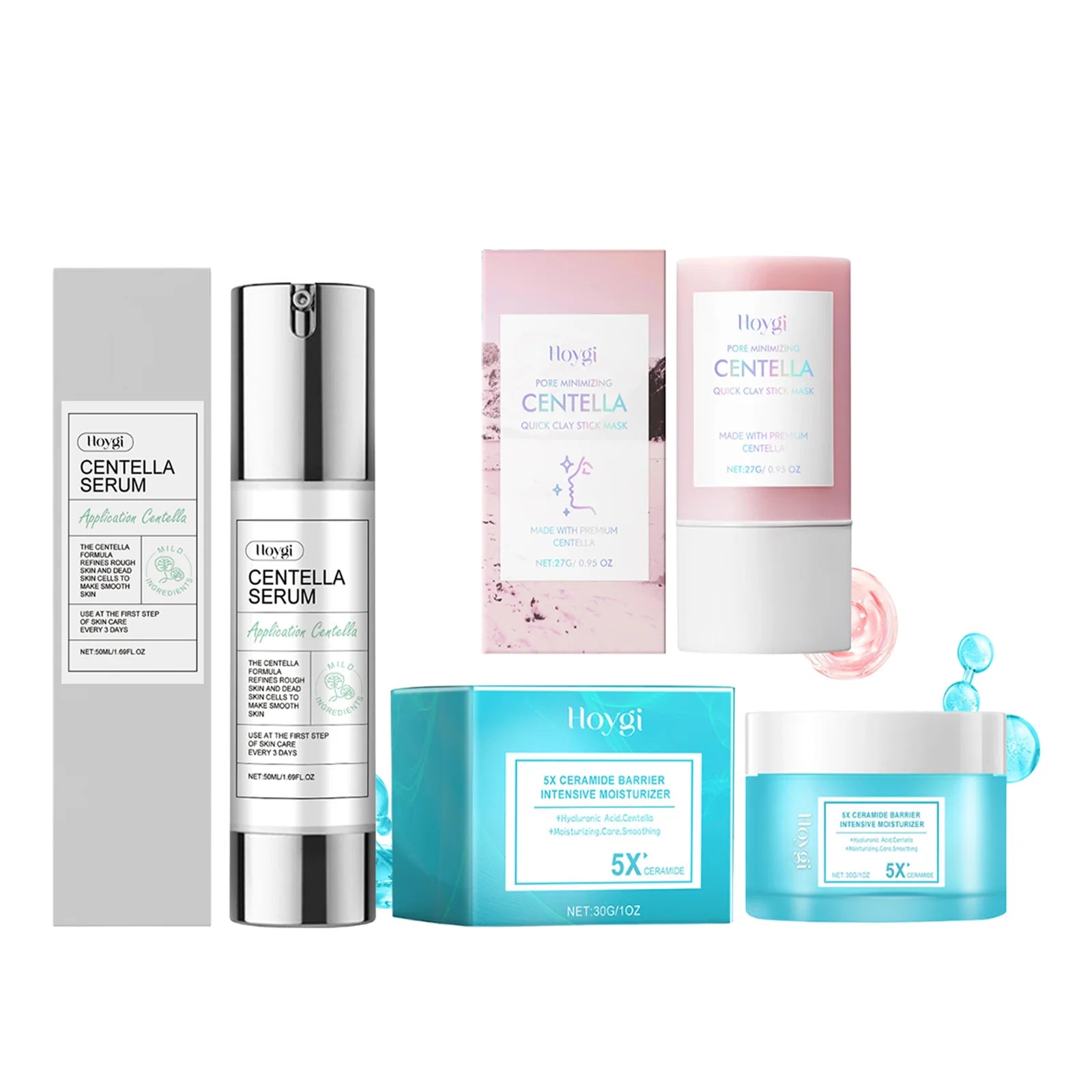 Centella Clay Stick Mask Pore Minimizing Quick Moisturizing Soothing Facial Brightening Face Mask Skin Care 27g
