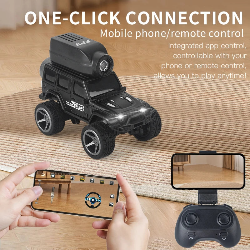 New KF32 Mini RC Car 1:64 2.4G Remote Contorl with 720P FPV Camera WiFi APP Control High Speed Racing Vehicle Toy Gift for K