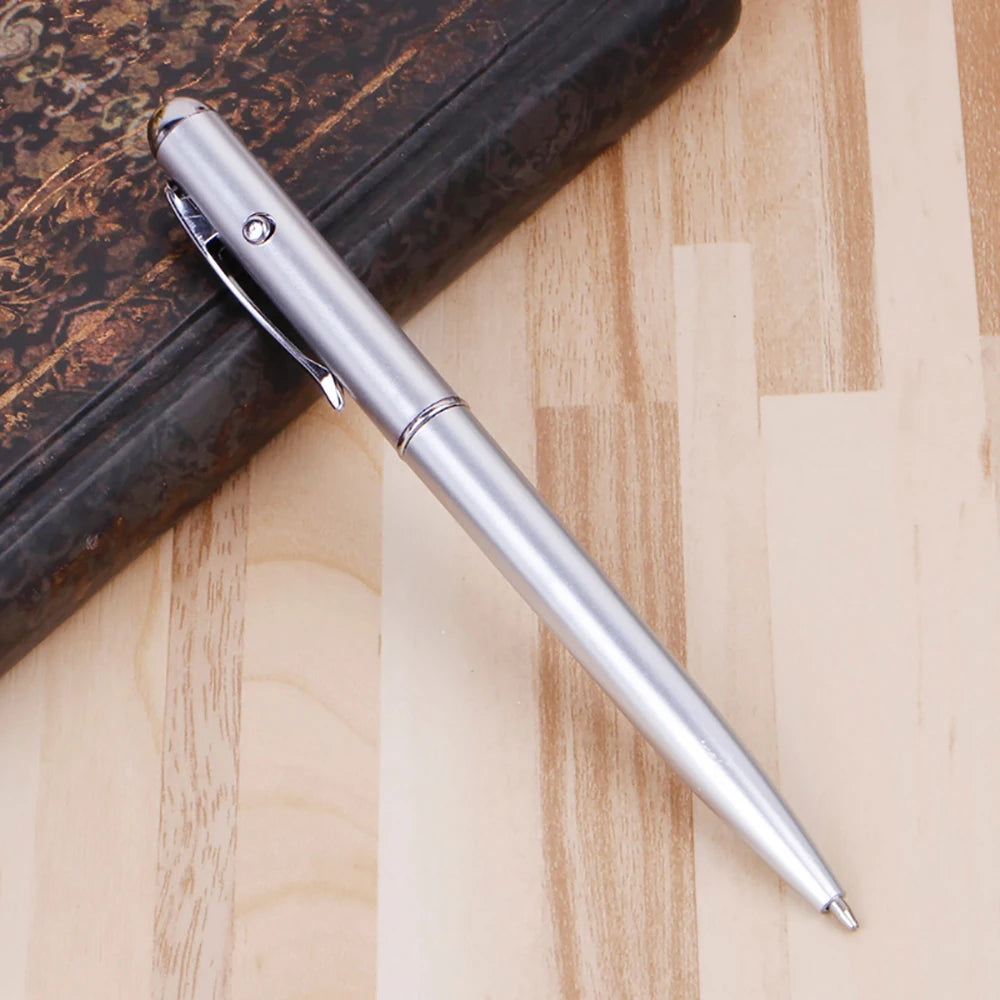 Invisible Ink Pen with UV Light Magic Secret Ballpoint Pen Hidden Handwriting Novelty for Office School Supplies