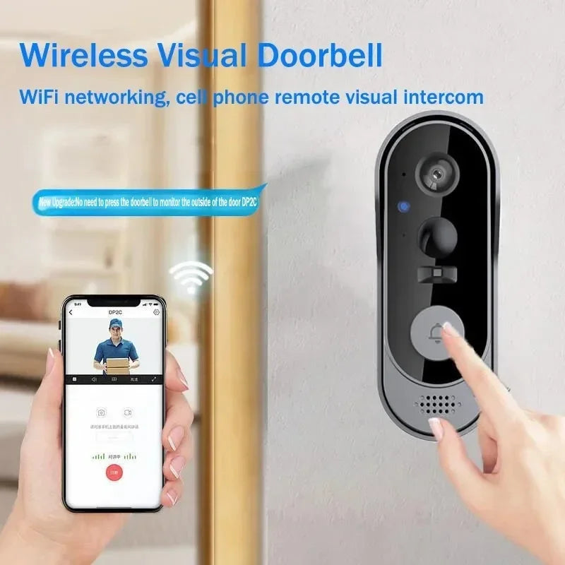 Tuya Doorbell With Camera Wireless Home Video Doorbell WIFI HD Outdoor Waterproof Door Bell Camera Security Video Intercom IR