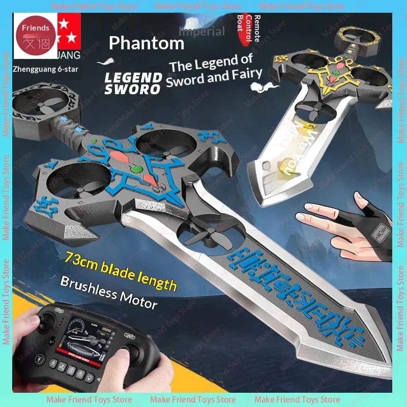 73cm Dual Control Control Flying Drone For Kids Rc Hand Sensing Remote Control Airplane Toy With Led Lights Easy To Fly Indoor
