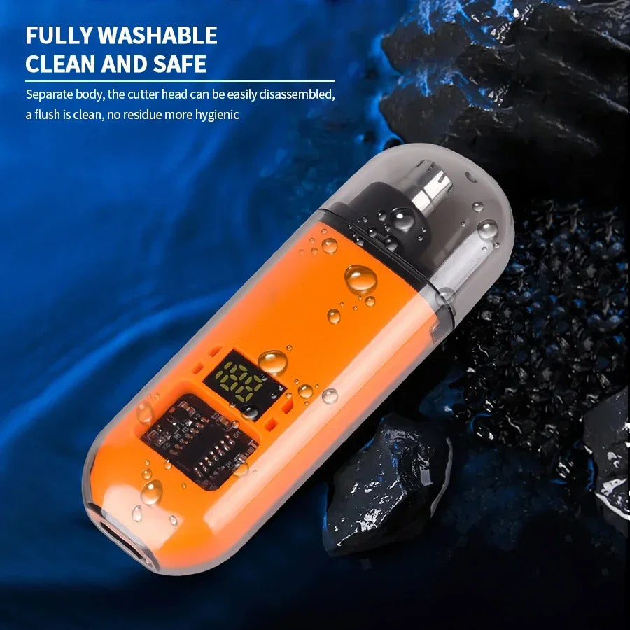 Portable Electric Nose Hair Trimmer USB charging Nose Ears Hair Eyebrow Trimmer for Men Rechargeable Painless set