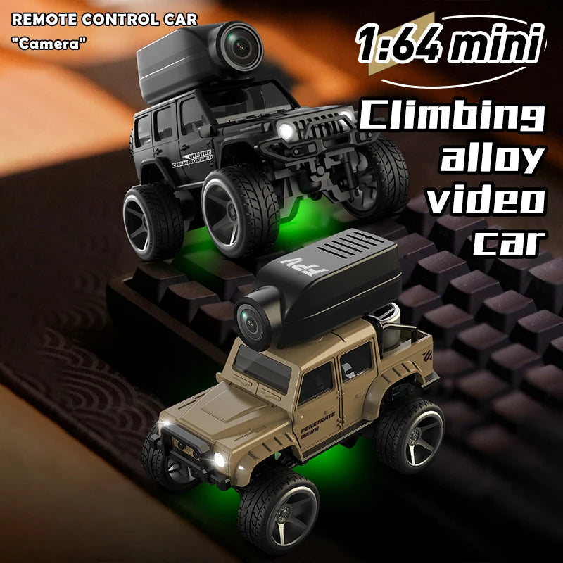 New KF32 Mini RC Car 1:64 2.4G Remote Contorl with 720P FPV Camera WiFi APP Control High Speed Racing Vehicle Toy Gift for K