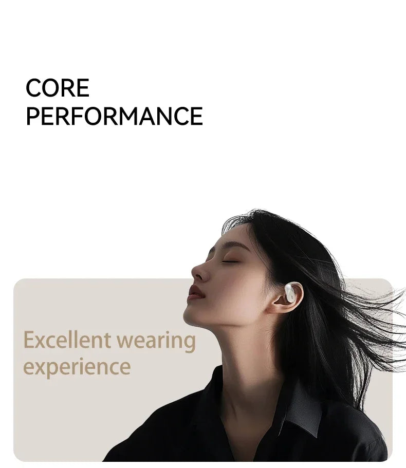 Acer OHR-517 Open-Ear Earphones Ear Hooks Wireless Bluetooth 5.4 Headphones Hi-Res OWS Earphones Bass Boost Sport Earbuds 48Hrs