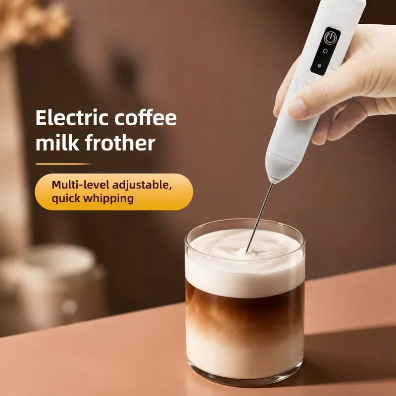 Electric Coffee Milk Foaming Mixer Coffee Creamer Whisk Handheld Egg Beater Froth Mixer Kitchen Automatic Kitchen Whisk Tools