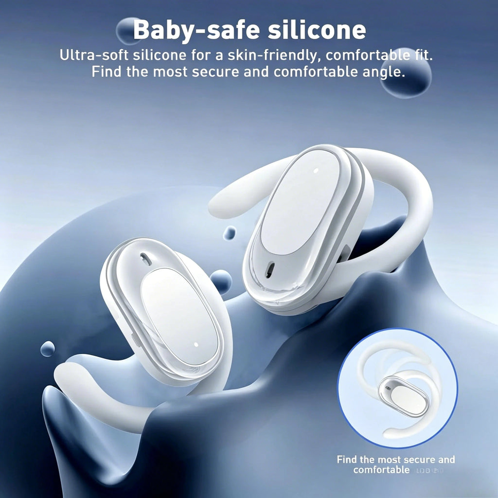 OWS Earphones Over-Ear Open-Ear Wireless Bluetooth 5.4 Headphones Style Noise Cancellation Rotatable Feature With Mic Audi
