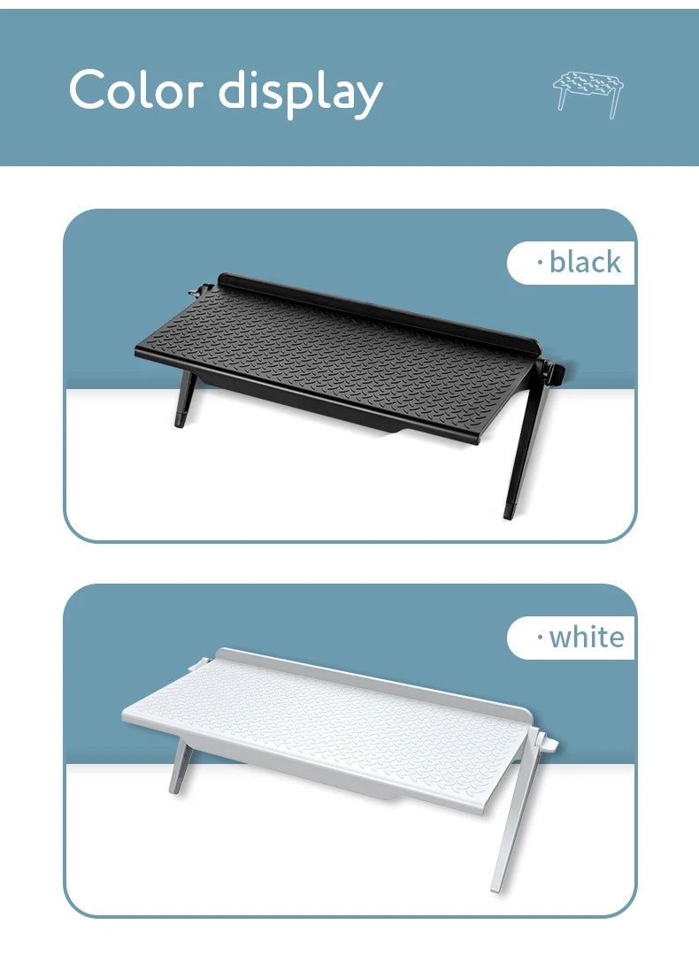 Adjustable TV Screen Top Shelf Display Shelf Computer Monitor Riser Desktop Stand TV Rack TV Top Monitors Simple Bracket