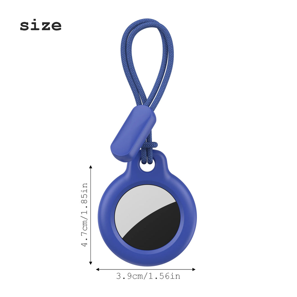 AirTag protective case with lanyard, scratch-resistant, 360-degree all-around protection, AirTag keychain accessory, AirTag stor