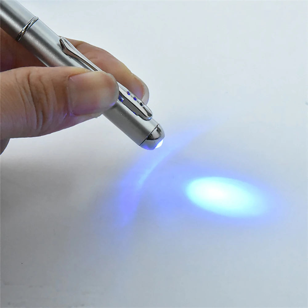 Invisible Ink Pen with UV Light Magic Secret Ballpoint Pen Hidden Handwriting Novelty for Office School Supplies