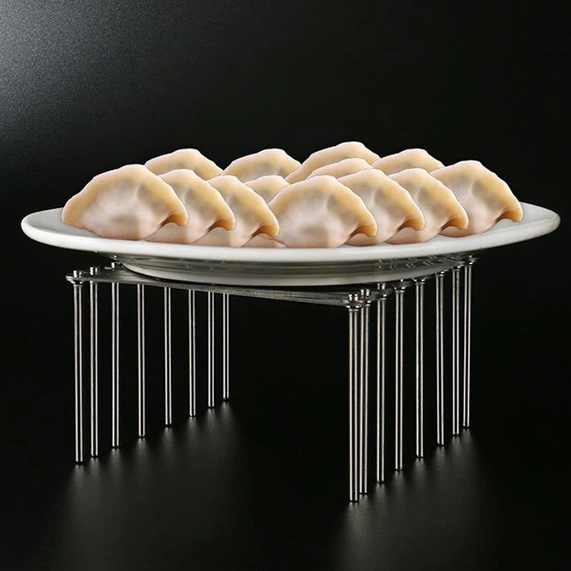 Pot Lid Rack Pan Lid Organizer Retractable Foldable Stainless Steel Plate Dish Holder Shelf Tableware Storage Kitchen Gadgets