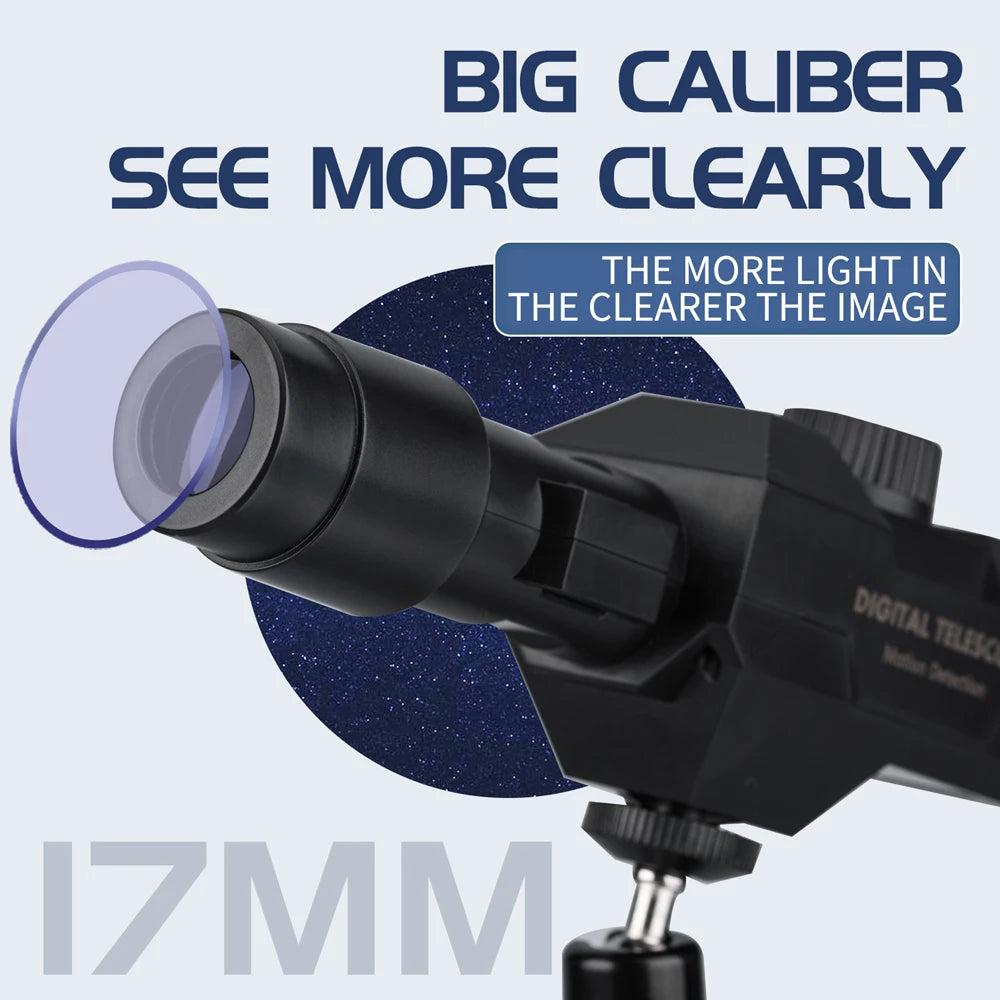 New WiFi Digital Telescope 70X Large Aperture Objective Lens 2MP Photos Video Mobile-detective Crosshairs Positioning Monocular