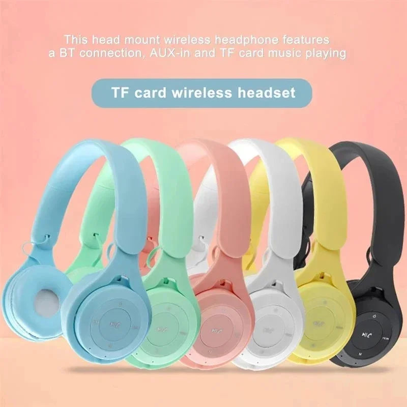 Hifi Sound Bluetooth Headphones Wireless Over-Ear Headsets with Microphone Noise Reduction Comfortable for Travel And Home Use