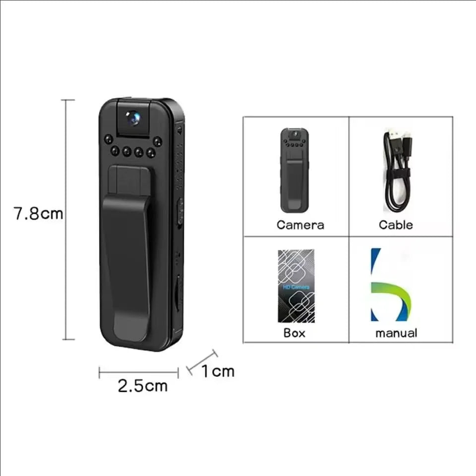 Mini Portable Camcorder, 1080P HD Camcorder With 180Rotatable Lens, Real-Time View Of Telephone, Used For Meetings And Outdoor.