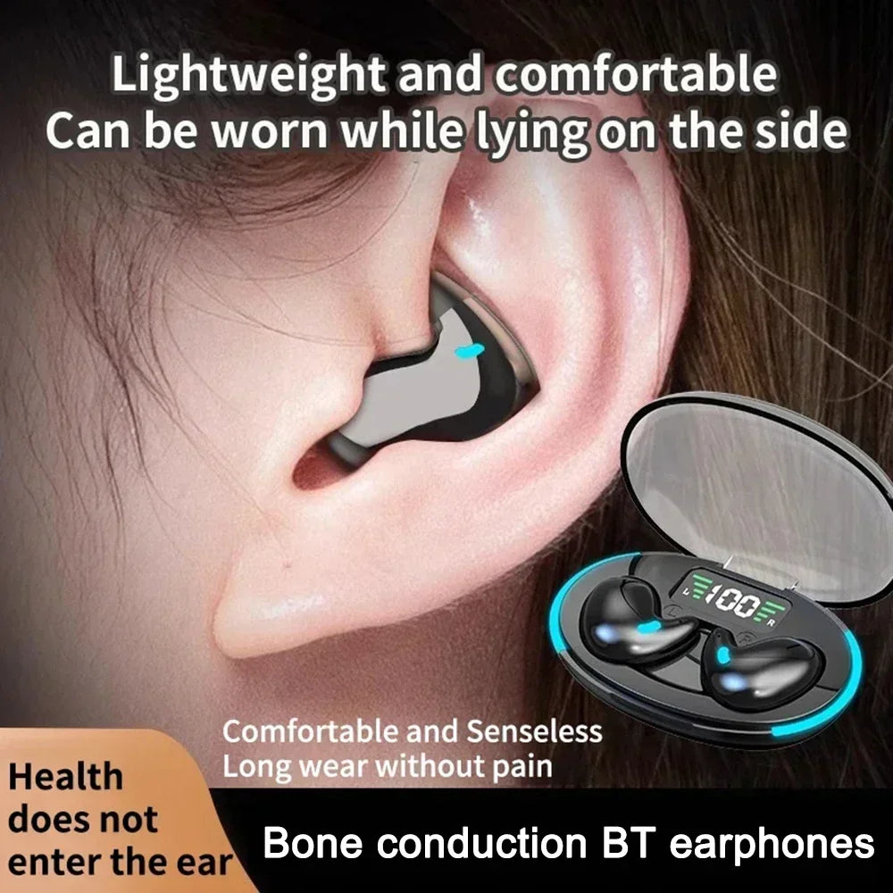Sleeping Earbuds Wireless Mini Headphones For Work TWS Bluetooth Earphone Stereo Hidden Headsets with Mic HD Call Waterproof X55